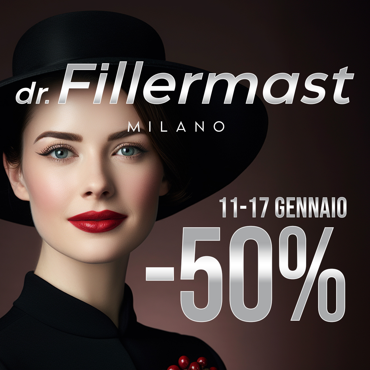 dr. Fillermast ti aspetta con il 50% di sconto